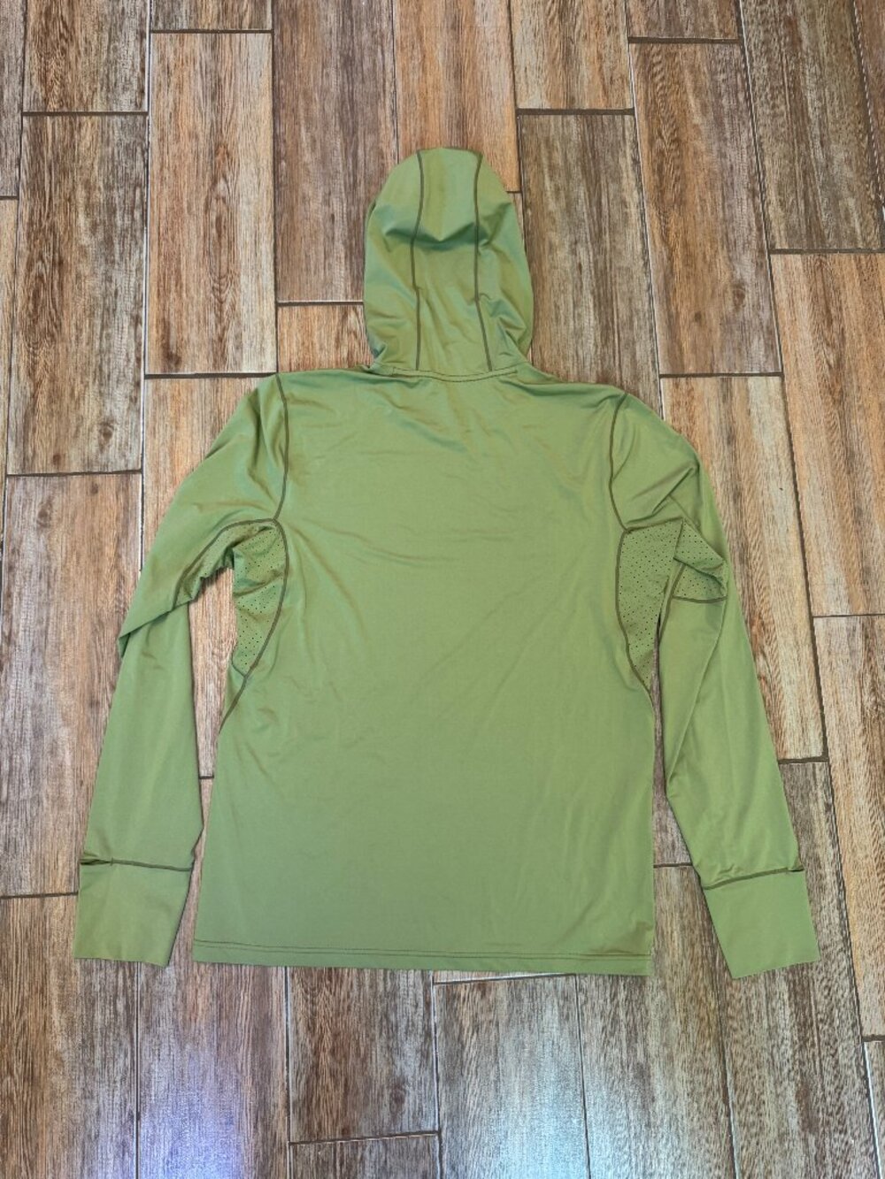 Janji Sunchaser 50 Hooded Long Sleeve - Green - Men's Small - Picture 2 of 4